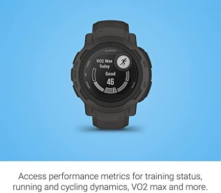 Garmin Instinct 2, Rugged GPS Outdoor Watch, Multi-GNSS Support, Tracback Routing, Graphite 5