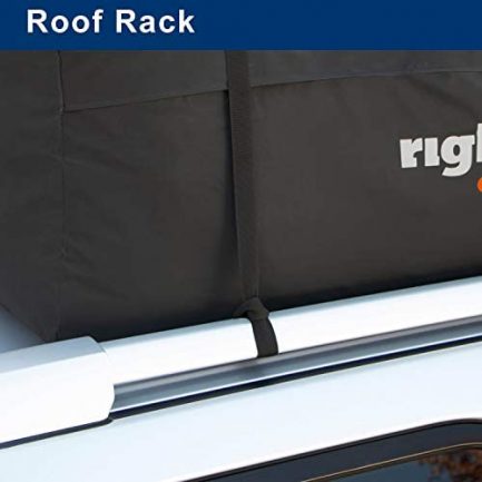 Rightline Gear Range Jr Weatherproof Rooftop Cargo Carrier for Top of Vehicle, Attaches With or Without Roof Rack, 10 Cubic Feet, Black 5