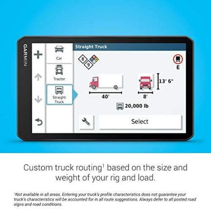 Garmin dezl OTR700, 7-inch GPS Truck Navigator, Easy-to-read Touchscreen Display, Custom Truck Routing and Load-to-dock Guidance, 7 Inch 3