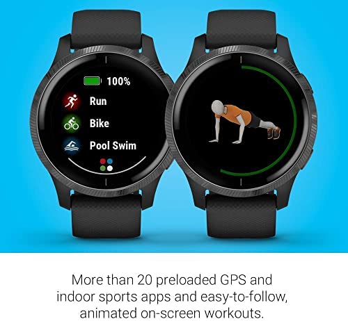 51zdq2jvoUL._AC_.jpg Garmin Venu, GPS Smartwatch with Bright Touchscreen Display, Features Music, Body Energy Monitoring, Animated Workouts, Pulse Ox Sensor and More, Black, 010-N2173-11 (Renewed) 6