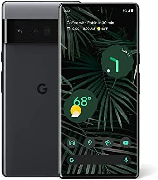 Google Pixel 6 Pro - 5G Android Phone - Unlocked Smartphone with Advanced Pixel Camera and Telephoto Lens - 128GB - Stormy Black (Renewed) 1