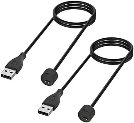 Kissmart Charger Compatible with Amazfit Band 5, Xiaomi Mi Band 6/5, Replacement USB Magnetic Charging Cable Cord Accessories for Mi Band 6/5, Amazfit Band 5 Fitness Tracker [2Pack - 1.6ft/50cm] 1