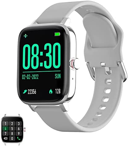 Smart-Watch-BOFIDAR-17-Touch-Screen-Fitness-Watch-for-Men.jpg Smart Watch, BOFIDAR 1.7'' Touch Screen Fitness Watch for Men Women, Answer/Make Call Smartwatch for Android and iOS Phones, Fitness Tracker with Heart Rate Blood Oxygen Sleep Step Counter (Silver)… 1
