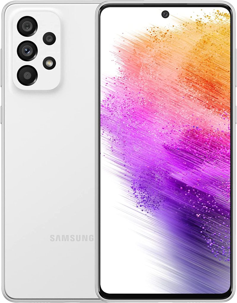 SAMSUNG Galaxy A73 5G SM-A736B/DS 256GB 8GB RAM Dual SIM Factory Unlocked (GSM Only | No CDMA - not Compatible with Verizon/Sprint) - International Version (Awesome White) 1
