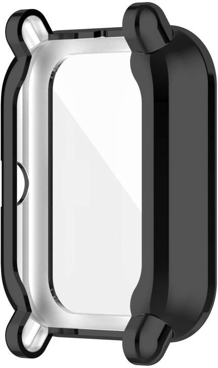 Screen Protector Cases Compatible with Amazfit GTS 2 Mini/Bip U Pro/Bip S/Bip Lite/Bip 1S/Bip Lite 1s/Amazfit A1608 Watch Soft Metal Color TPU Shockproof Cover Slim Guard Thin Bumper Shell Protector 4