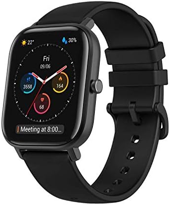 Amazfit GTS Fitness Smartwatch with Heart Rate Monitor, 14-Day Battery Life, Music Control, 1.65" Display, Sleep and Swim Tracking, GPS, Water Resistant, Smart Notifications, Obsidian Black 1