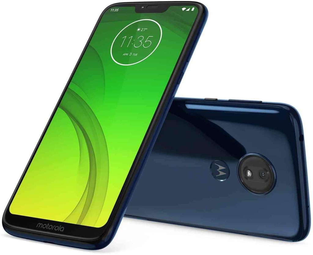 Motorola Moto G7 Power 32GB+3GB RAM XT1955-2 LTE Factory Unlocked GSM 5000mAh Battery Smartphone (International Version) (Marine Blue) (Renewed) 1