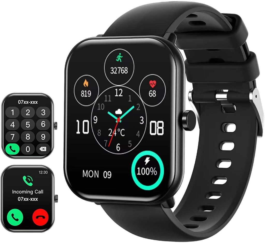 Smart Watches for Men Women (Call Receive/Dial) Smart Watch with Text and Call 1.83" Fitness Watch with Heart Rate,Blood Oxygen,Sleep Monitor Step Calorie Counter Smartwatches for Android iOS Phones 1