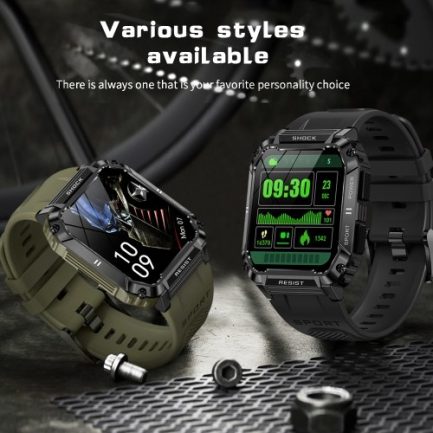 T3 1.95in outdoor Smartwatch HD Color touchscreen Multiple Sports Modes IP68 Waterproof Suitable for Android iOS