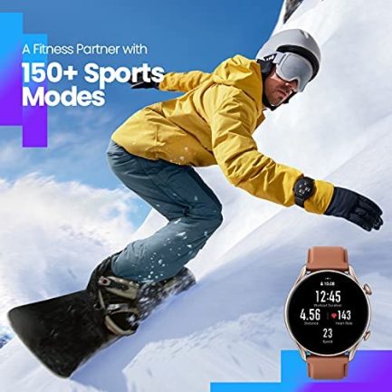 Amazfit GTR 3 Pro Smart Watch for Men,12-Day Battery Life, Black & GTS 4 Mini Smart Watch for Women Men, Alexa Built-in, GPS, Fitness Tracker with 120+ Sport Modes, 15-Day Battery Life, Black 3