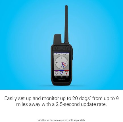 Garmin Alpha 200 Handheld, Simple, Accessible and Fast Tracking and Training for Your Dogs, Sunlight-readable 3.5" Capacitive Touchscreen 4