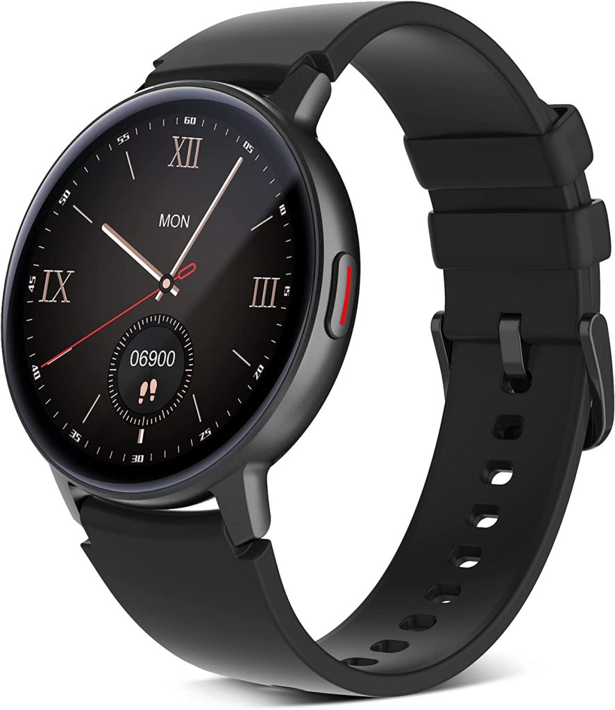 Black Smart Watch for Men(Answer/Make Calls), 1.3" AMOLED HD Full Touchscreen Smartwatch, Compatible with Android/iOS Phones, IP68 Waterproof Fitness Tracker with Ai Voice, Heart Rate, Sleep Monitor. 1