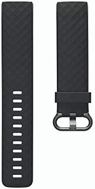 Fitbit Unisex-Adult Charge 3 Classic Wristbands, Black, Large Bracelets, L 1