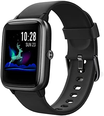 HAFURY Android Smart Watch, Activity Fitness Tracker for Women Men, Smartwatch for Android & iOS Phones, Heart Rate Monitor, IP68 Waterproof Fitness Watch, Sleep, Calories, Step Tracker, Black 1