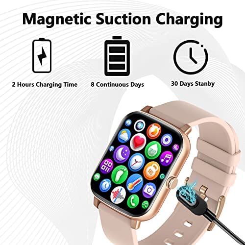 51PtO7PukhL._AC_.jpg Lyaarka Smart Watch - Fitness Tracker with Text and Call, Heart Rate and Blood Oxygen Monitor, Sleep Monitor IP68 Waterproof 1.7-inch HD Touchscreen for Men Women Compatible with iPhone & Android 6