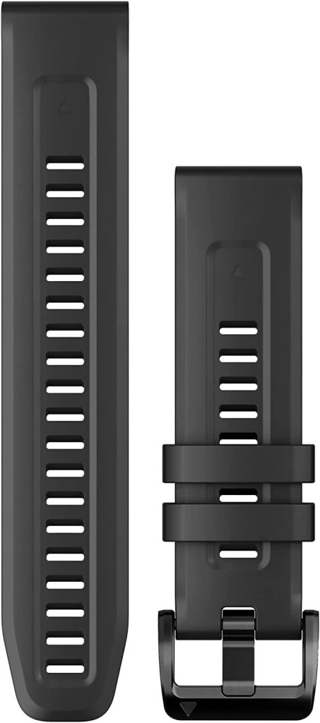 Garmin QuickFit 22 Black Silicone Band 1