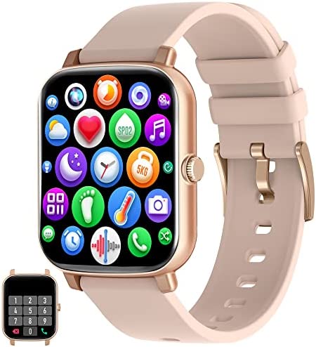 Lyaarka-Smart-Watch-Fitness-Tracker-with-Text-and-Call.jpg Lyaarka Smart Watch - Fitness Tracker with Text and Call, Heart Rate and Blood Oxygen Monitor, Sleep Monitor IP68 Waterproof 1.7-inch HD Touchscreen for Men Women Compatible with iPhone & Android 1