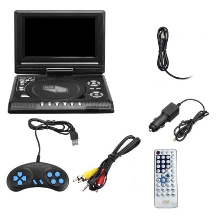 7.8 Inch 16:9 Widescreen 270¡ã Rotatable LCD Screen Home Car TV DVD Player Portable VCD Compact Disc MP3 Viewer with Game Function