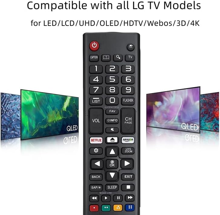 【Pack of 2】 for LG Smart TV Remote Control Replacement,Universal for All LG OLED 3D TVs for AKB75095307 AKB75375604 AKB74915305 AK75675304 AKB76040302 AKB76037601 AKB75675313 1