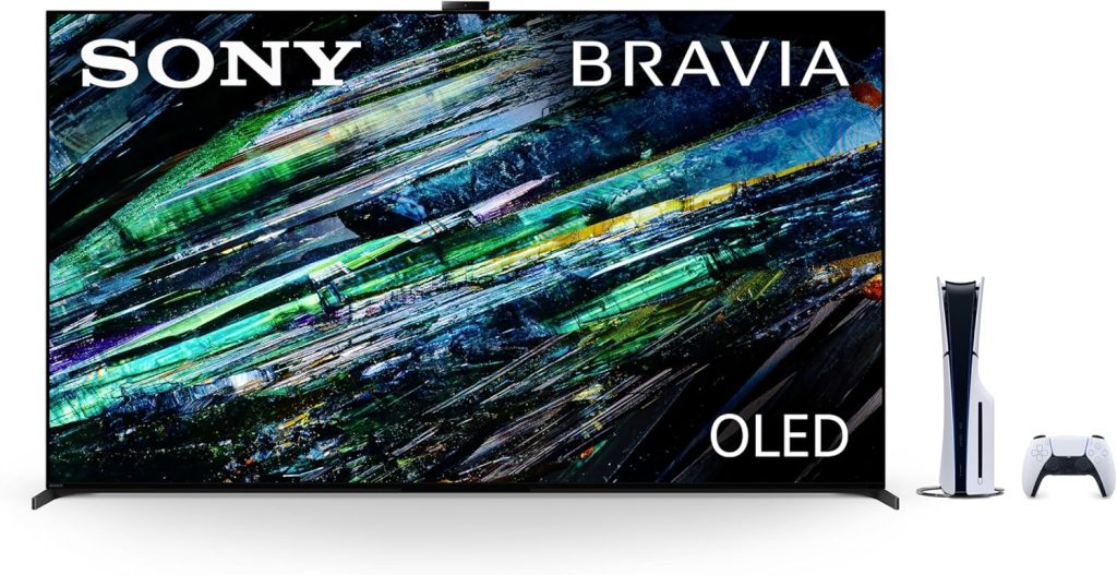 Sony QD-OLED 65 inch BRAVIA XR A95L Series 4K Ultra HD TV: Smart Google TV & PlayStation 5 Disc Edition Console (Slim) 1