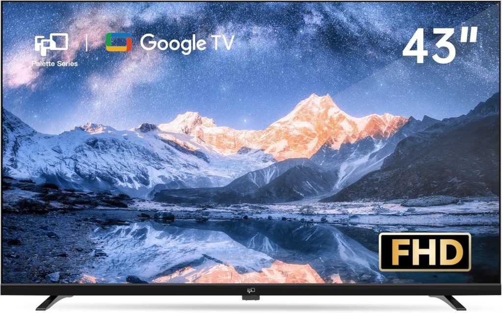 FPD 43-inch Smart TV Google TV 1080p Full HD with Google Play and Chromecast Built-in, HDR 10, Dolby Audio, Voice Remote, Stream Live TV(Palette-Series, CG43-P3, 2024 Model) 3