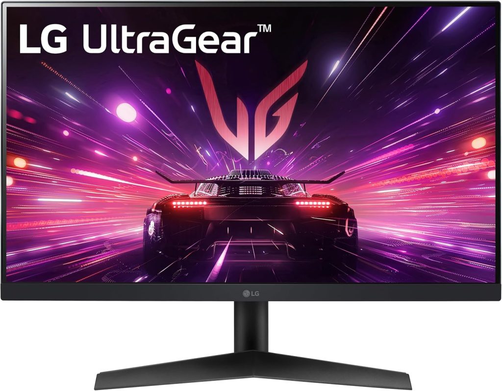 LG 24GS60F-B Ultragear 24-inch IPS Gaming Monitor FHD (1920x1080) 180Hz 1ms AMD FreeSync G-Sync Compatible HDR10 HDMI DisplayPort Black 1