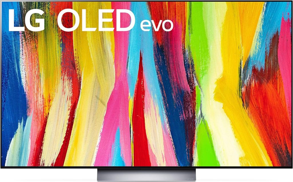 LG 55-Inch Class OLED evo C2 Series Alexa built-in 4K Smart TV, 120Hz Refresh Rate, AI-Powered 4K, Dolby Vision IQ and Atmos, WiSA Ready, Cloud Gaming (OLED55C2PUA, 2022) (Renewed) 1
