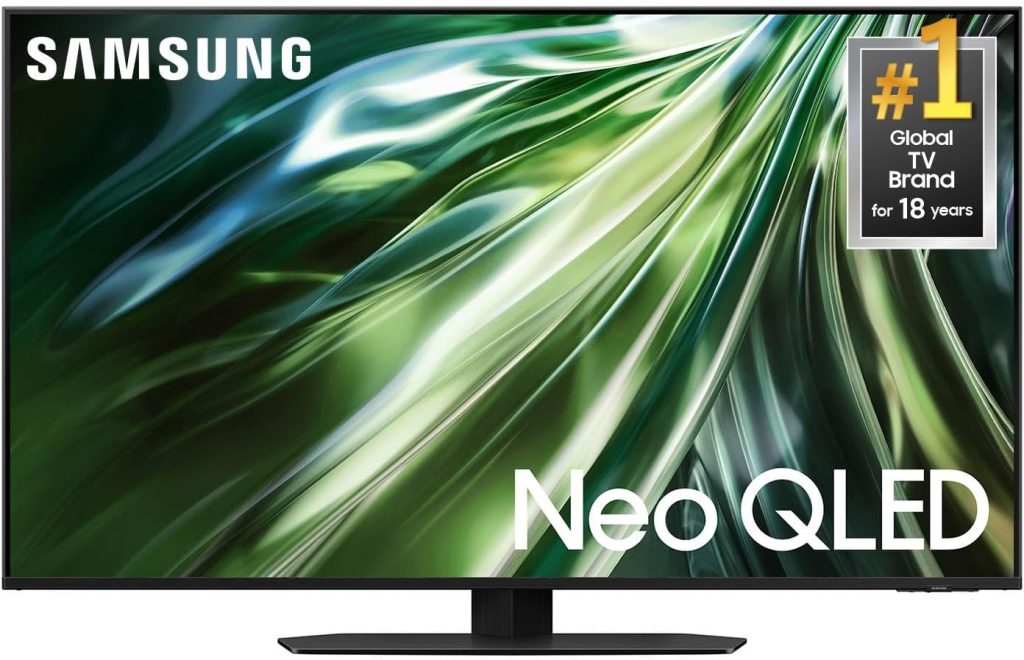 SAMSUNG 65-Inch Class QLED 4K QN90D Series Mini LED, Neo Quantum HDR+ Smart TV w/Dolby Atmos, Object Tracking Sound+, Motion Xcelerator, Real Depth Enhancer Pro, Alexa Built-in (QN65QN90D, 2024) 1