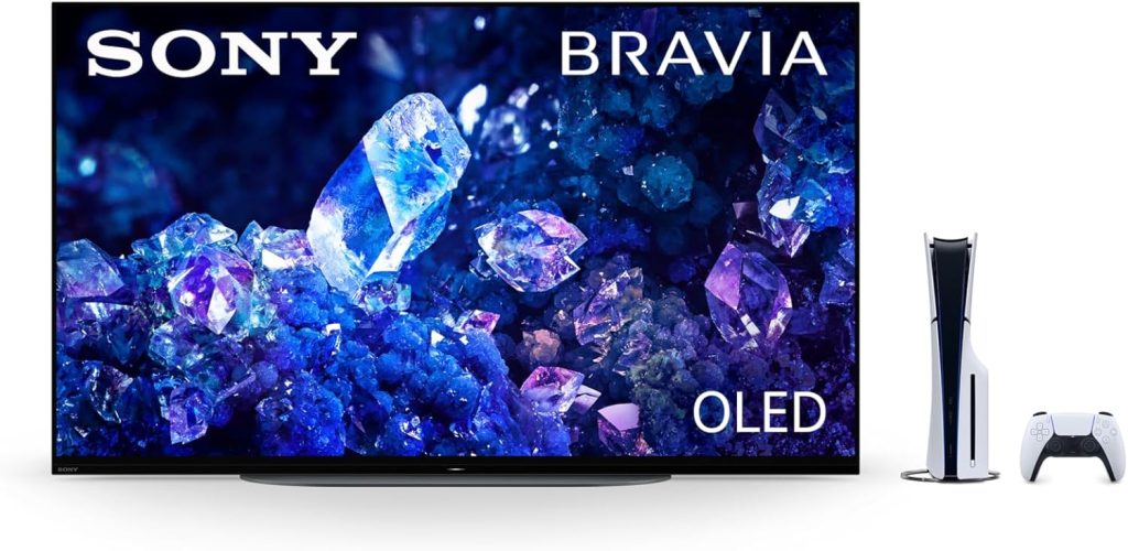 Sony 42 Inch 4K Ultra HD TV A90K Series: BRAVIA XR OLED Smart Google TV & PlayStation 5 Disc Edition Console (Slim) 1