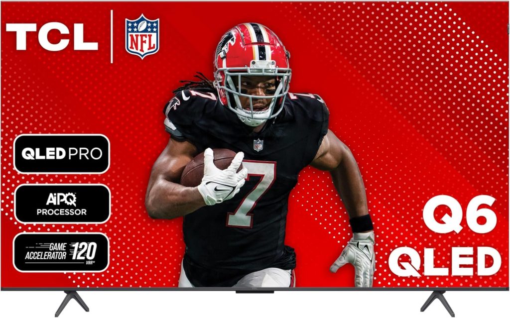 TCL 65-Inch Q65 QLED 4K UHD Smart TV with Google TV (65Q651G, 2024 Model) Dolby Vision, Dolby Atmos, HDR Pro+, Game Accelerator Enhanced Gaming, Voice Remote, Works with Alexa, Streaming Television 1