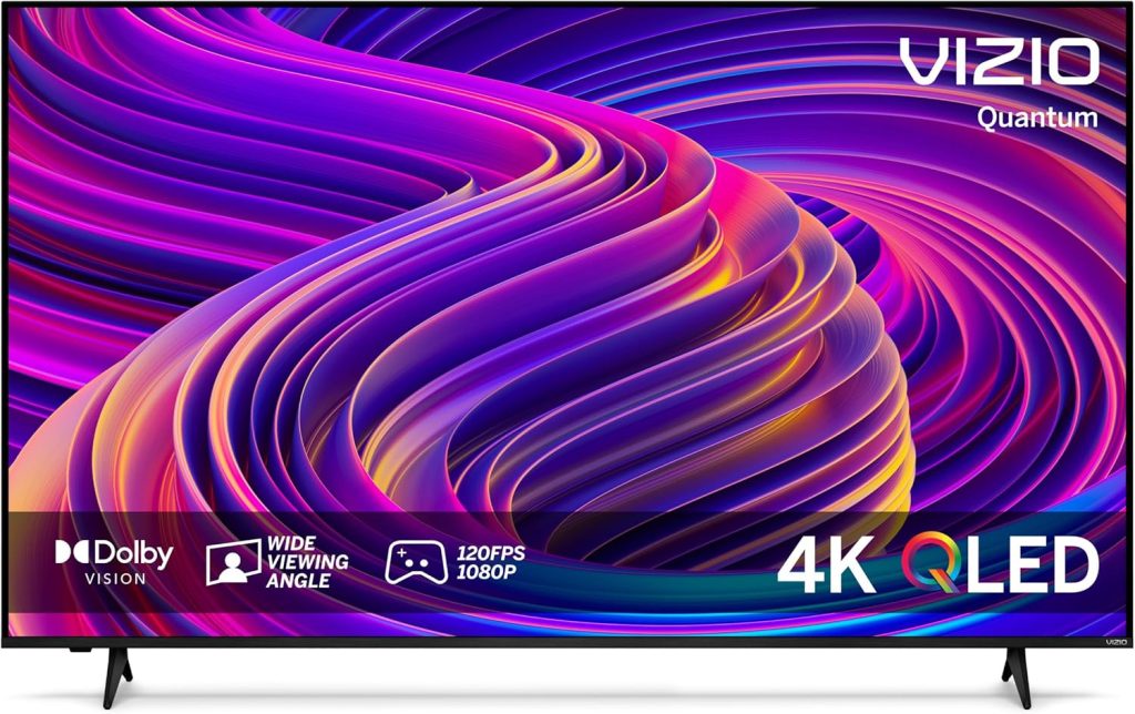 VIZIO 75-inch Quantum 4K QLED Smart TV with Dolby Vision, 120FPS @ 1080p PC Gaming, WiFi 6, Bluetooth Headphone Capable, Apple AirPlay, Chromecast Built-in (New)- M75Q6-L4 1