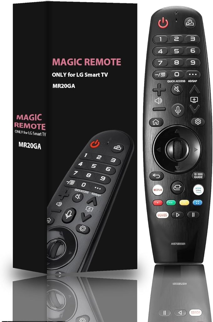 lg Magic Remote Replacement AKB75855501 for LG OLED QNED NanoCell Webos Smart TV Universal lg tv remote control replacement with Voice & Pointer Function for AN-MR20GA MR19BA MR18BA MR650A. 1