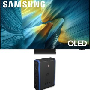 samsung 65 inch class oled s95f 4k glare free smart tv nq4 ai gen3 processor, oled hdr pro, motion xcelerator 164hz, dolby atmos bundle with an austere 5s ps4 us1 4 outlet power (2025)