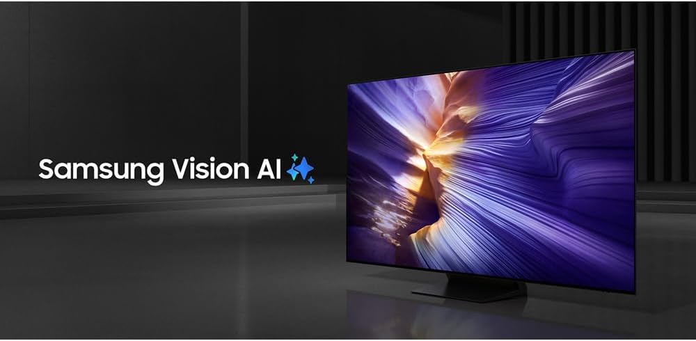 samsung 65 inch oled 4k s90f smart tv (2025) vision ai, oled hdr+, glare free bundle with cps exclusive 1 year protection & deco gear complete home theater beginner's guidebook