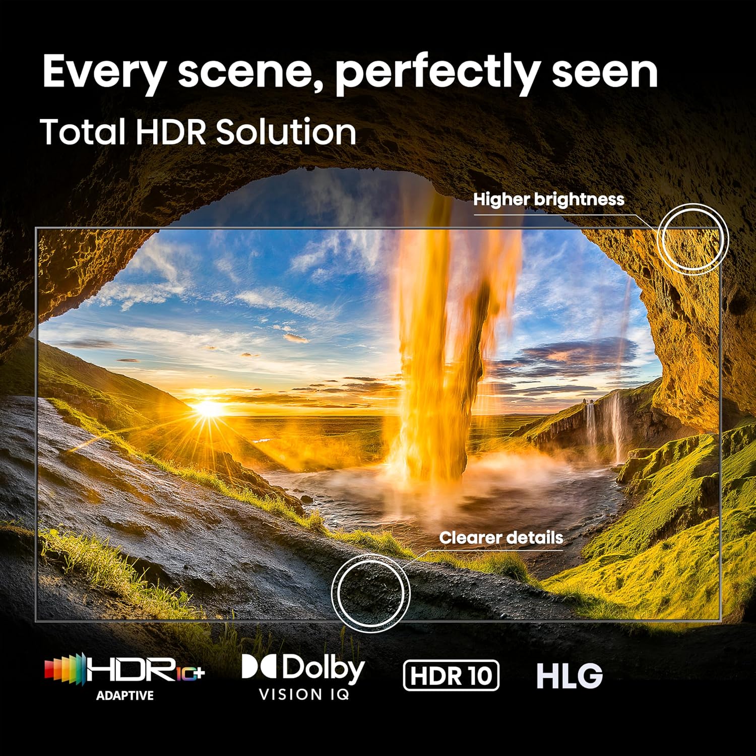 hisense 75" u6 pro series mini‑led uled 4k uhd hdr gaming ai smart fire tv (75u6sf pro, 2026 new) – hi qled, native 144hz, motion rate 480, dolby vision iq · atmos, hdr10+, glare free, alexa+