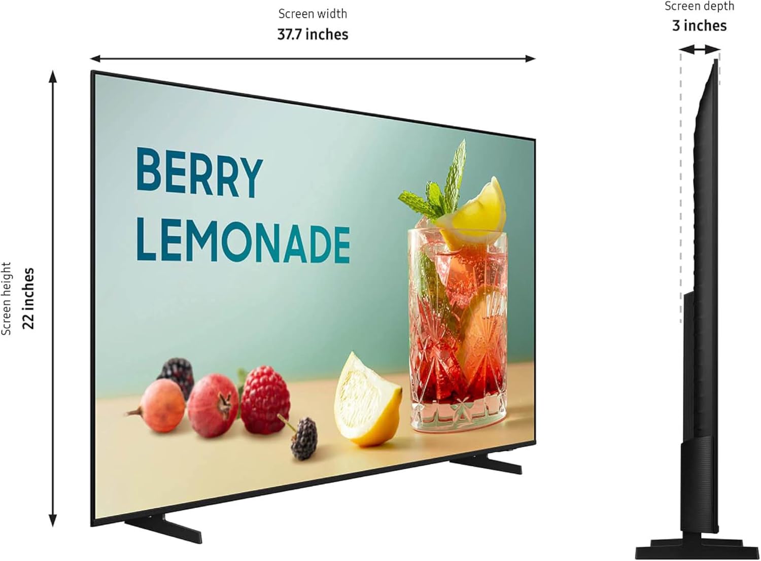 samsung 43" crystal uhd 4k pro tv + vxt s series w/cloud based, content management software, 1 year subscription