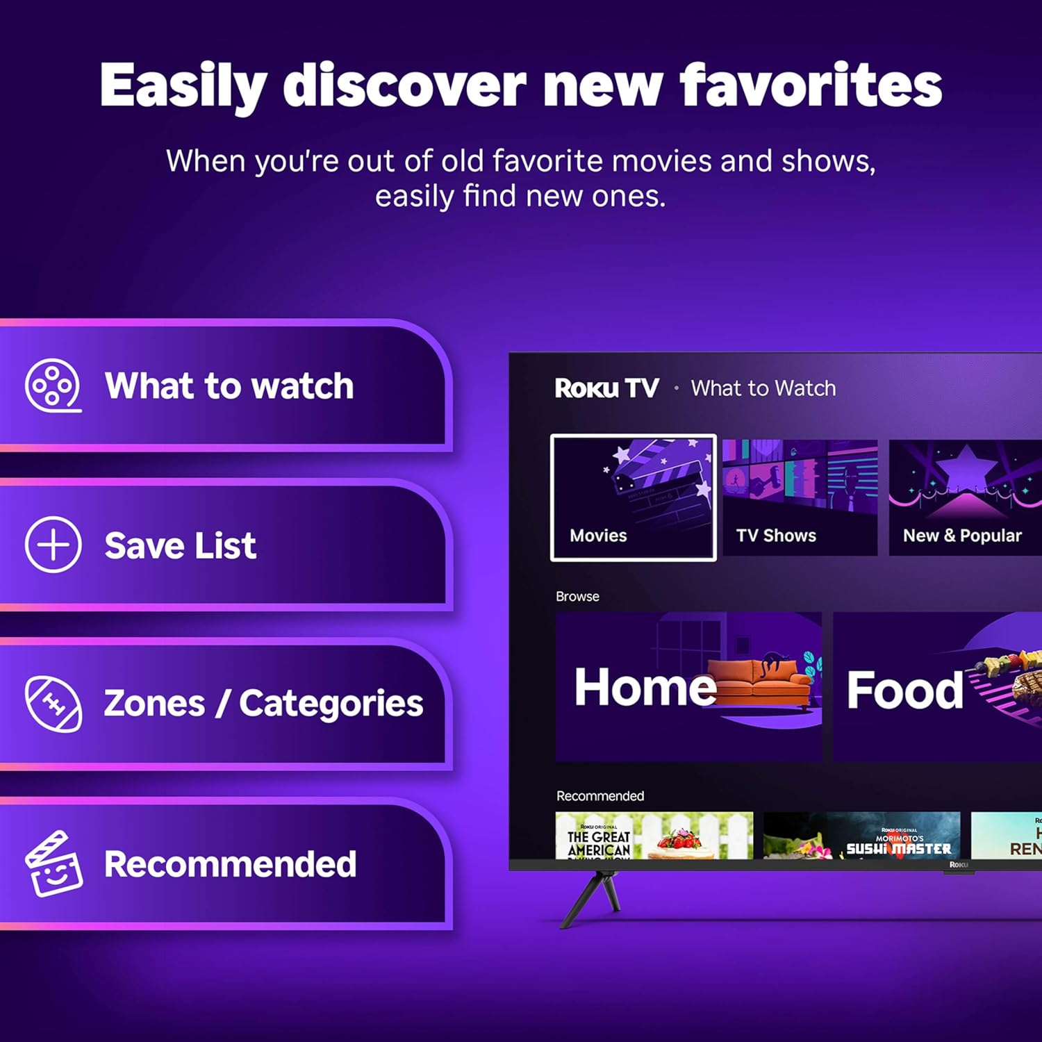 roku smart tv – 55 inch plus series, mini led tv – rokutv with enhanced voice remote – flat screen 4k qled television with dolby vision & wi fi for streaming live local news, sports