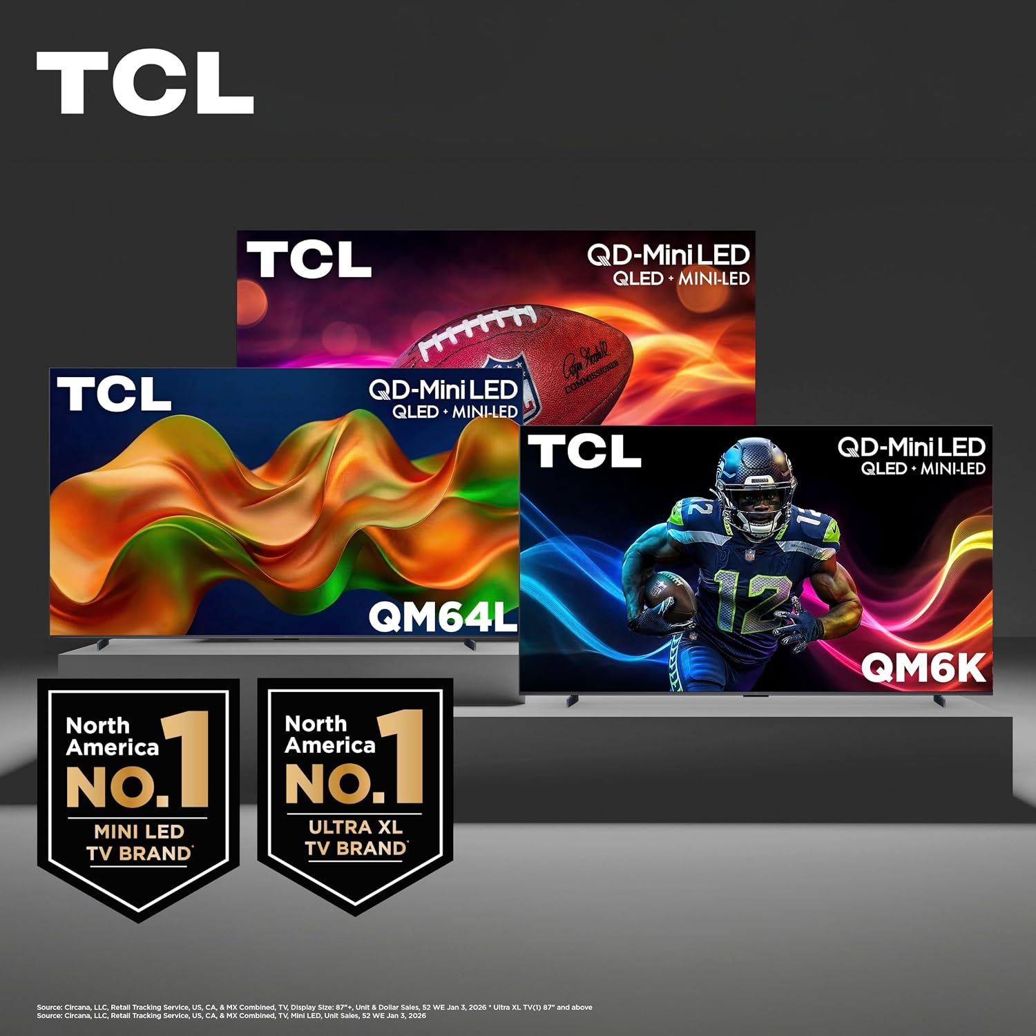 tcl amazon exclusive 55 inch class qm64l series | mini led qled 4k hdr smart fire tv | 55qm64l, 2026 model | 120hz 144hz high brightness, dolby atmos, alexa+ voice remote ai streaming television