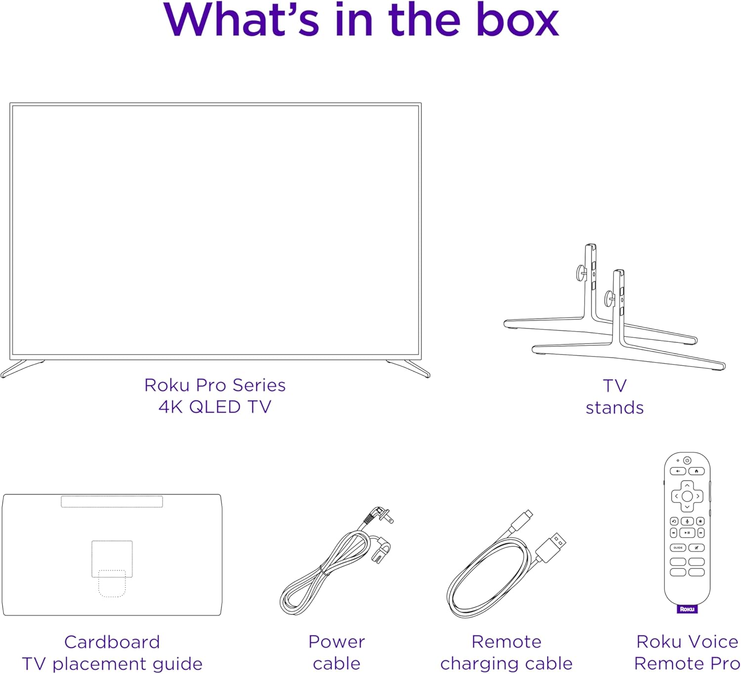 Roku Smart TV – 55-Inch Pro Series 4K QLED RokuTV with Backlit Roku Voice Remote Pro, Dolby Vision IQ, 120Hz Refresh Rate – Live Local News, Sports, Gaming - Image 4