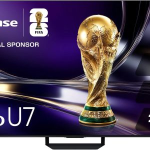 Hisense 75" U7 Mini-LED ULED 4K UHD Best Premium Gaming Smart Google TV (75U7SG, 2026 NEW) - Hi-QLED, Native 165Hz, VRR 330, HDR10+, Dolby Vision IQ·Atmos, IMAX Enhanced, Anti-Reflection, 2.1.2 Ch
