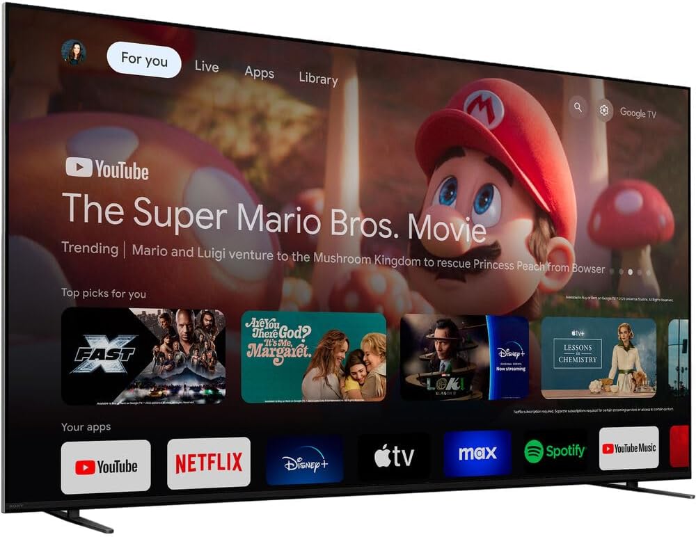 Sony K65XR70 BRAVIA 7 65 inch 4K HDR Smart QLED Mini-LED TV 2024 (Renewed) Bundle with 2 YR CPS Enhanced Protection Pack - Image 3