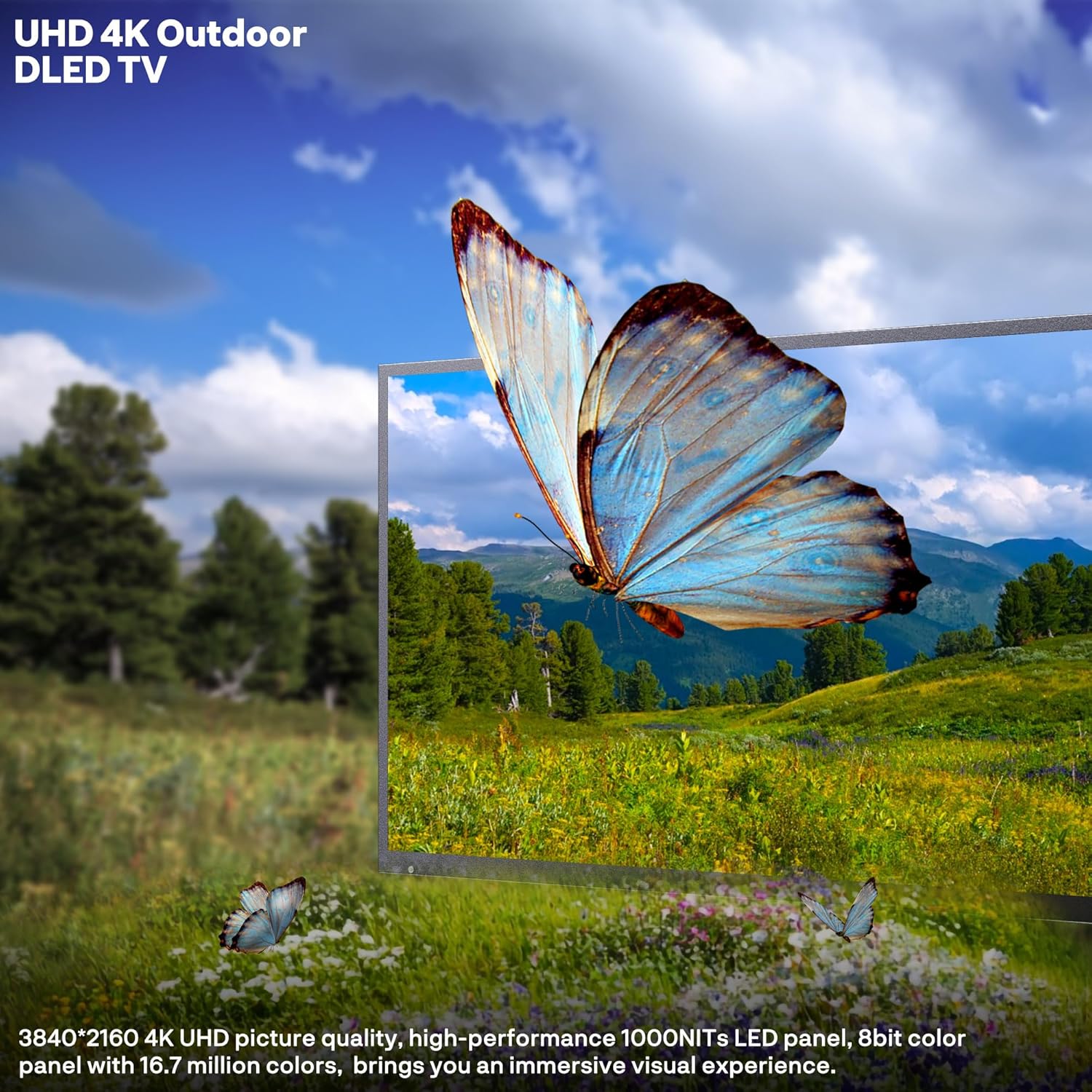 SYLVOX New 75” Outdoor Smart TV, Superior Waterproof Performance, Upgraded Matte Finish for Enhanced Anti-Glare Effect, Full Metal, with Dolby Atmos, 1000nits, Partial Sun Deck Pro 3.0+ Series - Image 3