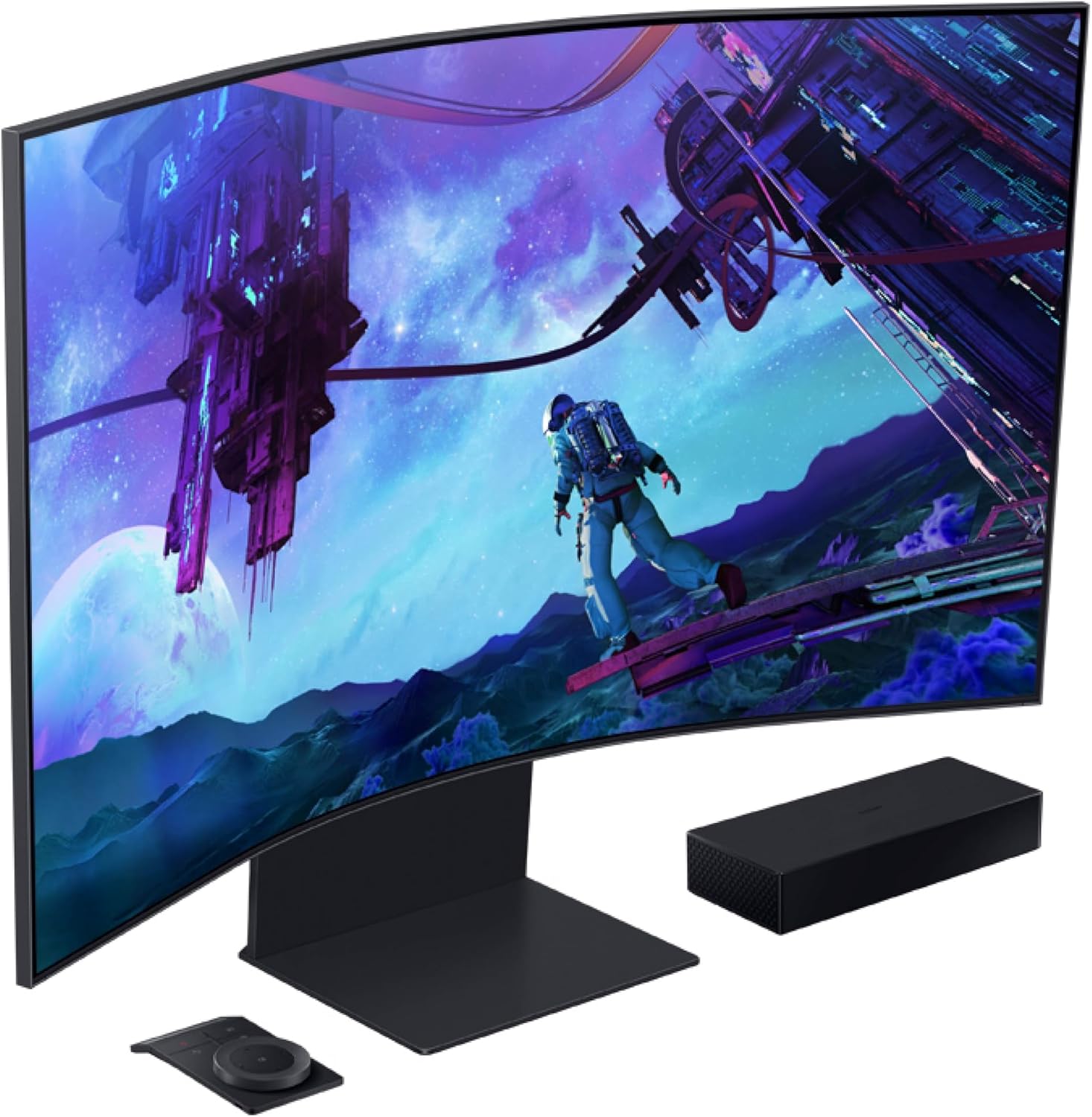 Samsung 55" Odyssey Ark 2nd Gen 4K UHD 1000R Curved Gaming Monitor, 165Hz, 1ms, 4 Input Multi View, Quantum Mini-LED, AMD FreeSync Premium Pro, HDR 10+, Height Adjustable Screen, LS55CG970NNXGO - Image 12