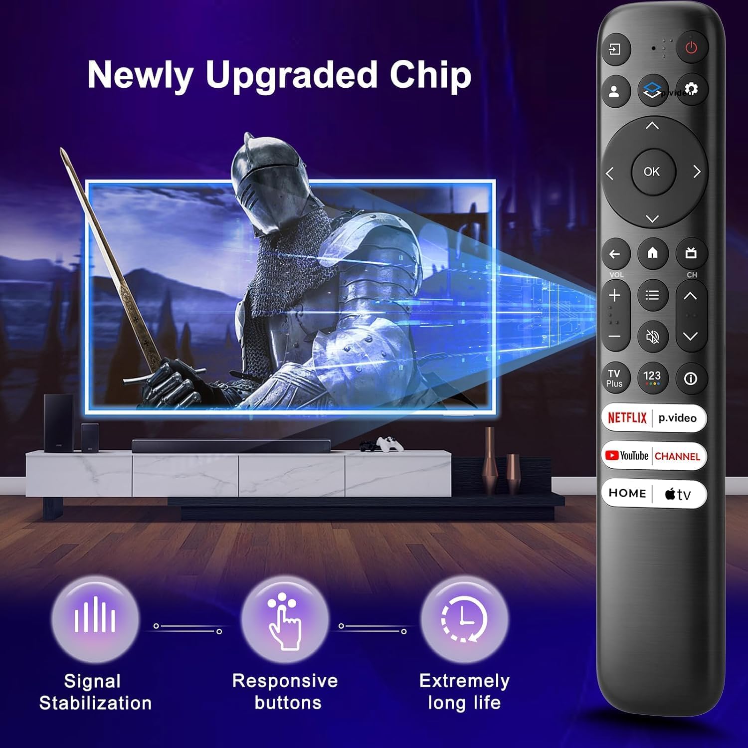 (Pack of 2) Replacement-for-TCL-Google-TV-Remote-Control,Universal Remote for TCL Smart UHD HDR LED Mini QLED 4K Google TVs(Not for Fire or Roku TVs) - Image 7