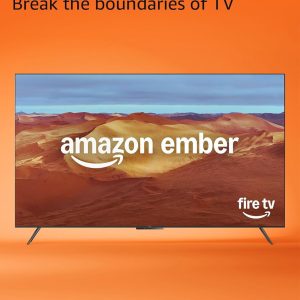 amazon ember 55" mini led series with fire tv (newest model), qled 4k uhd smart tv, dolby vision iq, 144hz gaming mode, ambient experience, find shows faster with alexa+