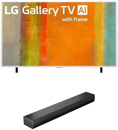 Bundle of LG 65-Inch Class Gallery TV QNED AI LX7B Series Mini LED Smart TV and S20A 2.0 ch. Soundbar, Dolby Digital, TV Synergy, Wow Interface, DTS Digital Surround