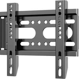 Fixed TV Wall Mount for 14-42" Flat Screen TVs, Small Wall Mount TV Bracket fit 19 24 28 32 35 39 40 inch, VESA Up to 200x200mm 55lbs Max Load, Easy Install Low Profile Monitor Mount Bracket