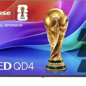 hisense 32 inch class qd4sr series hi qled hd smart roku tv (32qd4hsr, 2026 model) – hi qled color, dolby audio, compatible with alexa, full array led, slim bezel design