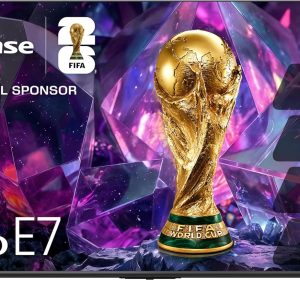 hisense 50" e7 cinema series hi qled mini led 4k uhd smart fire tv (50e7sf, 2026 new) native 144hz, ai picture, dolby vision iq · atmos, fald, memc, hdr10+ adaptive, alexa+