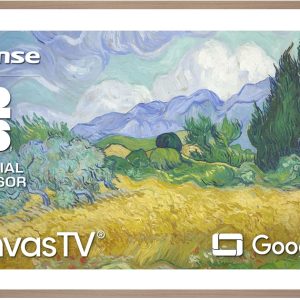 hisense 75“ hi qled s7 canvastv series 4k uhd google smart art tv (75s7sg, 2026 new) 144hz, art mode, anti glare panel, dolby vision hdr, hi matte display, frame & ultraslim wall mount included